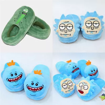 Buy Rick And Morty Slippers Unisex Mr.Meeseek Winter Shoes Plush Cotton 3D Soft Warm • 13.50£