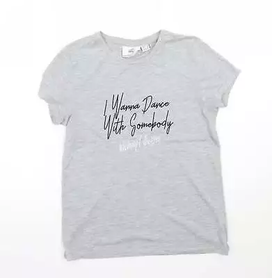 Buy Whitney Womens Grey Polyester Basic T-Shirt Size 8 Round Neck • 5.75£