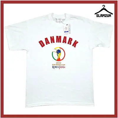 Buy Denmark Football Shirt Small Fodboldtrøje Official Tee FIFA World Cup 2002 E69 • 14.99£