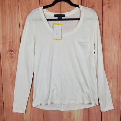 Buy Social Standard By Sanctuary Womens Long Sleeve Top Shirt M Dylan Scoop Neck Tee • 11.82£