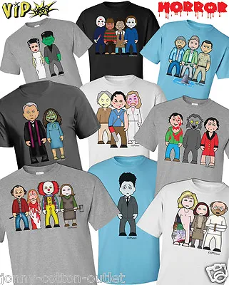 Buy VIPwees Mens TShirt Quality Cotton Horror Movie Inspired Caricature ChooseDesign • 13.99£