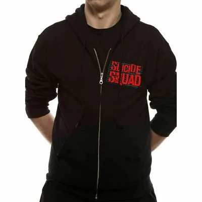 Buy DC Comics Suicide Squad Bomb Logo Zip Up Hoodie Jacket Unisex Official • 25£