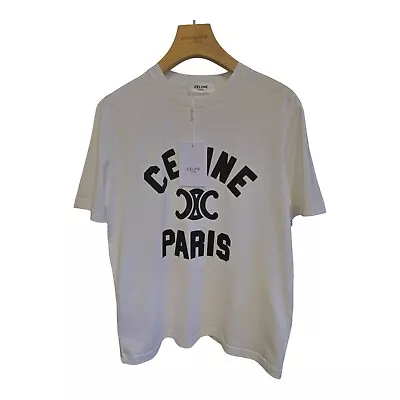 Buy Celine T-shirt Women Chest Logo Size Medium  • 170£
