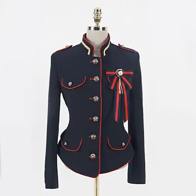 Buy Womens Hussar Parade Jacket Suit Drummer Mess Dress Blazer Mandarin Collar • 54.92£