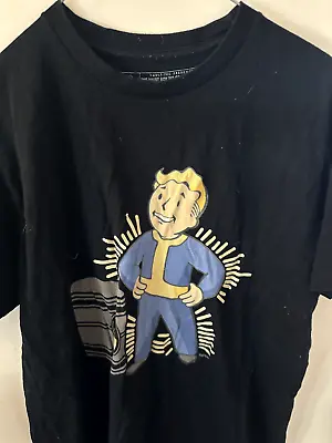 Buy Fallout T-shirt - Bobblehead Vault Boy Tee Of The Month - Radioactive - Size M • 15£
