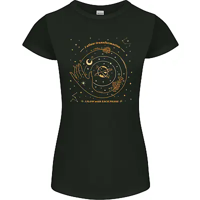 Buy Moon Phases Celestial Pagan Womens Petite Cut T-Shirt • 8.75£