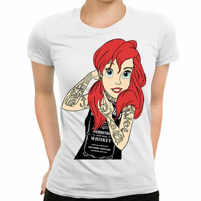 Buy The Little Mermaid Rock Goth Princess Ladies T-Shirt Biker Punk Alternative • 12.95£