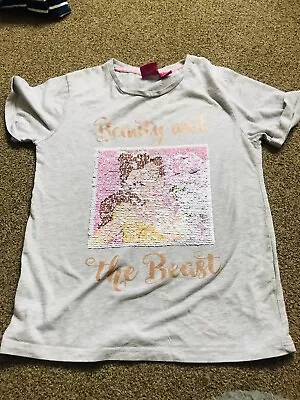 Buy Disney Beauty & The Beast Girls T-shirt Age 8-9 Years  • 0.99£