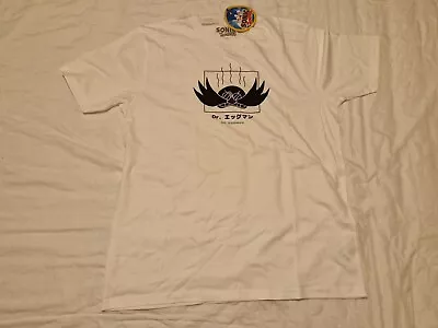 Buy SONIC THE HEDGEHOG Dr Eggman T-shirt, Mens L White T-shirt • 4.99£