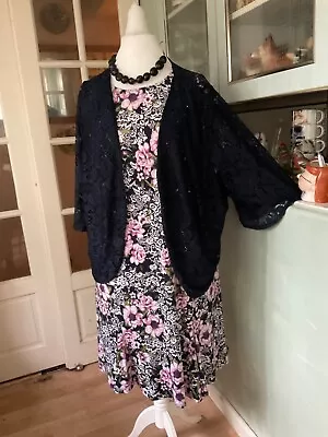 Buy Bnwt Size 28 Dress And Jacket Suit Navy,pink Print From JULIPA • 35£