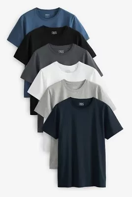 Buy NEXT 6- Pack Men’s T Shirts Regular Fit Size Small • 30£