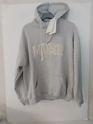 Buy Girl Of Muse WKNDGIRL Grey Muse Slogan Oversized Hoodie, Grey Size Small • 35£