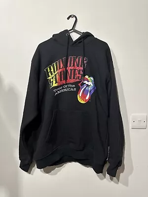 Buy Pull And Bear Rolling Stones  Hoodie Small Black  • 40£