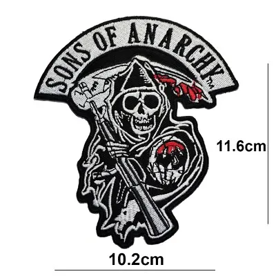 Buy Son Of Anarchy Embroidered  Patch Iron Or Sew On Badge Applique Logo • 4.99£
