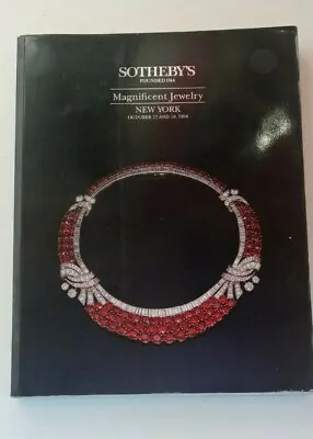 Buy OCT 17 1994 SOTHEBY'S Magnificent Jewelry NEW YORK • 240.07£