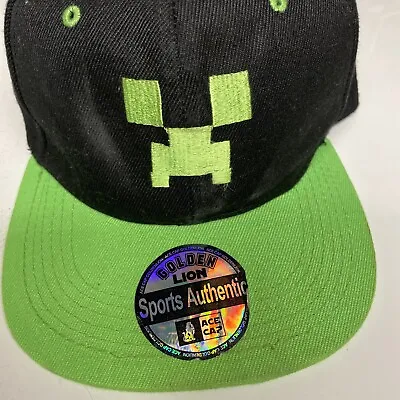 Buy Minecraft Creeper Hat Snapback Flatbrim Jinx Youth Size Cap Great Black&green  • 13.15£