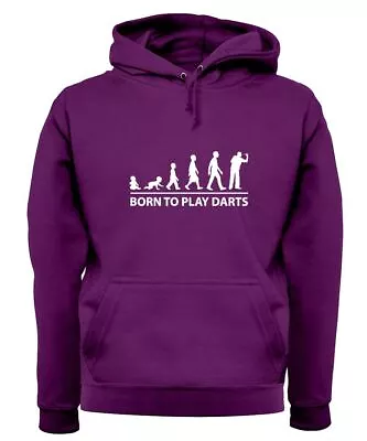 Buy Born To Play Darts - Adult Hoodie / Sweater - Player Board Dart Pub Van Gerwen • 24.95£
