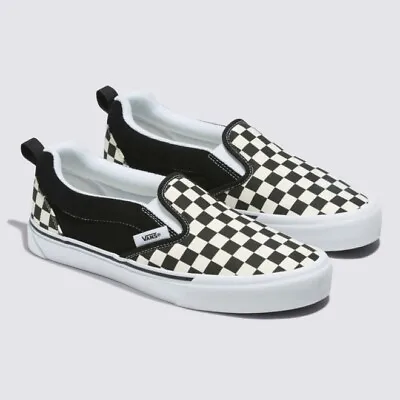Buy VANS Knu Slip VN0009QDQXH1 US4-11 Slip-On Checkerboard Black White Shoes Slipper • 63.92£