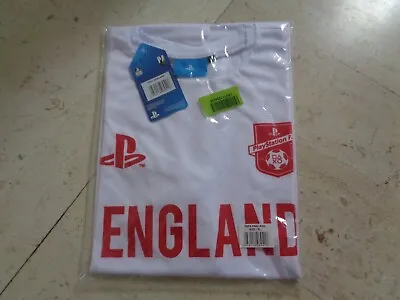 Buy ENGLAND Soccer Football Official PLAYSTATION Merch *new* T-Shirt Size XL • 28.43£