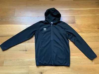 Buy Umbro Men's Black Full Zip Up Fleece Jacket Hoodie Size M Great Condition • 6.49£