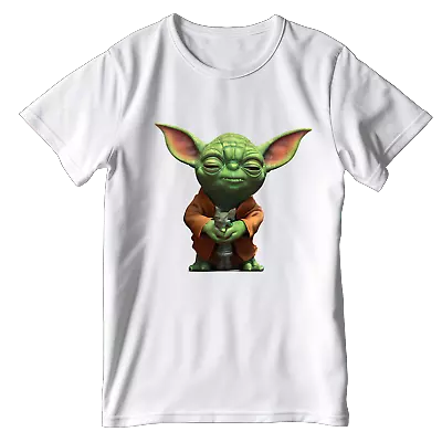 Buy Mens T Shirts Short Sleeve Crew Neck Tee Top Cotton Casual Yoda S-3XL CF15 • 13.49£