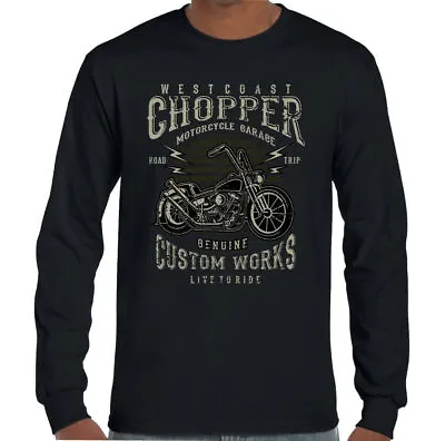 Buy West Coast Chopper Custom Works Mens Biker T-Shirt Motorbike Motorcycle • 13.99£