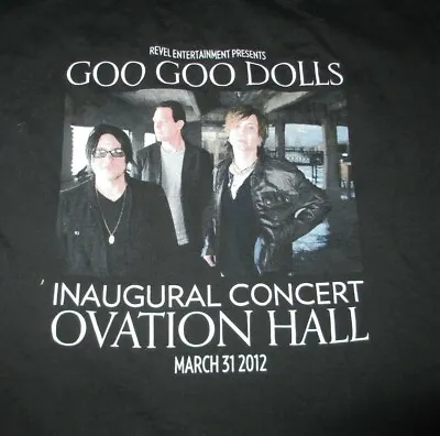 Buy GOO GOO DOLLS  REVEL INAUGURAL March 31, 2012 OVATION HALL  (MED) T-Shirt  • 23.70£