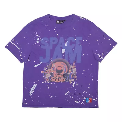 Buy SPACE JAM Tune Squad Mens T-Shirt Purple M • 9.99£