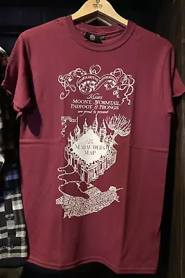 Buy Warner Bros Studio Tour Harry Potter The Maruader's Map Adult T-Shirt 2XL • 61.75£