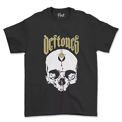 Buy Deftones Skull T-shirt White Pony Nu Metal Diamond Koi No Yokan Deftones T-Shirt • 20£