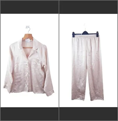 Buy Bhs Womens Ladies Beige Casual Shirt And Trousers Pyjama 2 Piece Set Size 10UK  • 8.96£