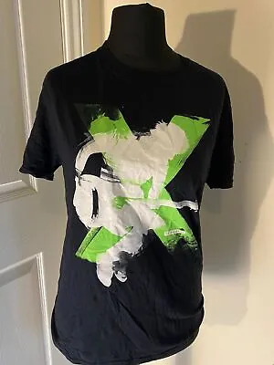 Buy Ed Sheeran 2015 X Tour Black And Green Short Sleeve Regular Fit T-Shirt Size M • 14.49£