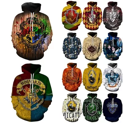 Buy Kids Boys 3D Harry Potter Sweatshirt Pullover Hoodies Casual Jacket Top Coat • 12.49£