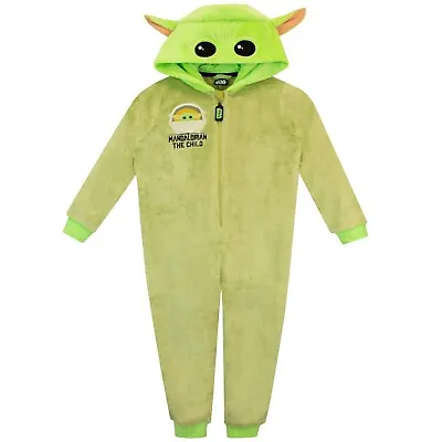 Buy Kids Star Wars Sleepsuit Boys Baby Yoda PJ The Mandalorian Pyjamas Nightwear • 26.99£
