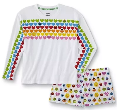 Buy NEW Sesame Street Womens Pajamas 50 Years Anniversary Set Size LARGE 12 ELMO NWT • 26.49£