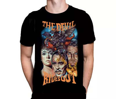 Buy THE DEVIL RIDES OUT- Black T-Shirt - Sizes M - XXXXL - Rick Melton Art / Horror • 24.95£