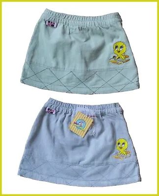 Buy Baby Girls Looney Tunes Cord Skirt Tweety Pie Character Clothing 12-24 Month NEW • 9.99£
