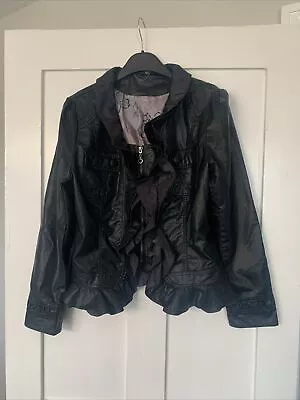 Buy Leather Type Ladies Jacket, Size 12, Brand New • 14.99£