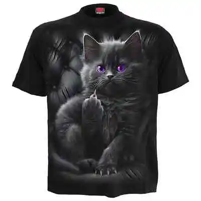 Buy SPIRAL DIRECT CATTITUDE T Shirt Funny Cat Kitten Cute Boss Unisex Top Tee • 14.99£