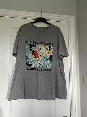 Buy Men’s Stone Roses ‘I Wanna Be Adored’ T-Shirt - Size XL • 5£
