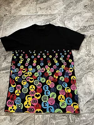 Buy Boxfresh Funky Indie Pattern Peace And Love - Men’s Black T-Shirt - Size Medium  • 8£