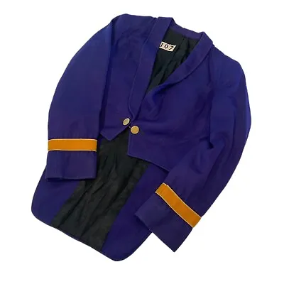 Buy Vtg MARCHING BAND UNIFORM Purple Gold  Jacket Waistcoat Fruhauf • 43.09£