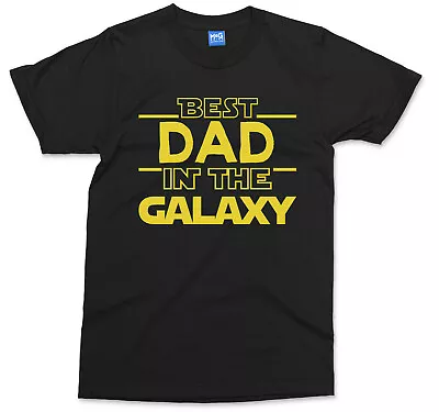 Buy Best Dad In The Galaxy T-shirt Father's Day Birthday Gift Top Funny Daddy Tee • 13.99£