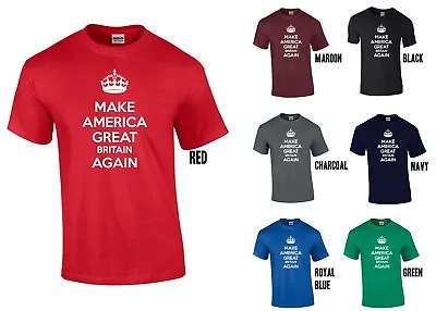Buy Make America Great Britain Again T-Shirt - Funny Trump USA UK Joke • 13.20£