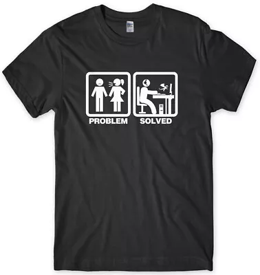 Buy Problem Solved PC Gamer Gaming Mens Funny Unisex T-Shirt • 11.99£