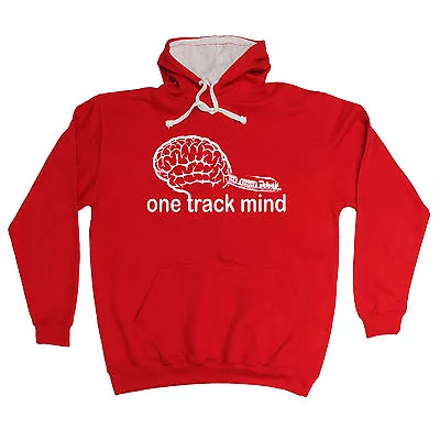 Buy One Track Mind Trains HOODIE Steam Train Engine Locomotive Gift Birthday Funny • 22.95£