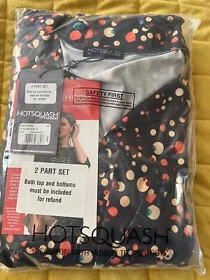 Buy Ladies Hot Squash Pyjamas Colourful Dots UK XL BNWT • 42.50£