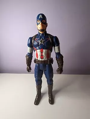 Buy Captain America 12  Talking Marvel Toy Action Figure Titan Hero Series • 5.95£
