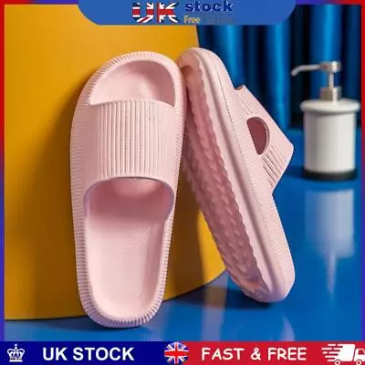 Buy Cool Slippers Anti-Slip Home Couples Slippers Elastic For Walking (Pink 36-37) • 8.49£
