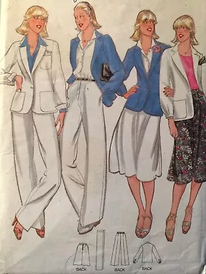 Buy NEW VINTAGE 1980s 'BUTTERICK' BOMBER JACKET & SEPARATES SEWING PATTERN 5881 10 • 20£